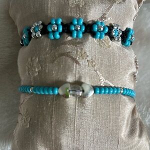 Turquoise Beaded Bracelet Set